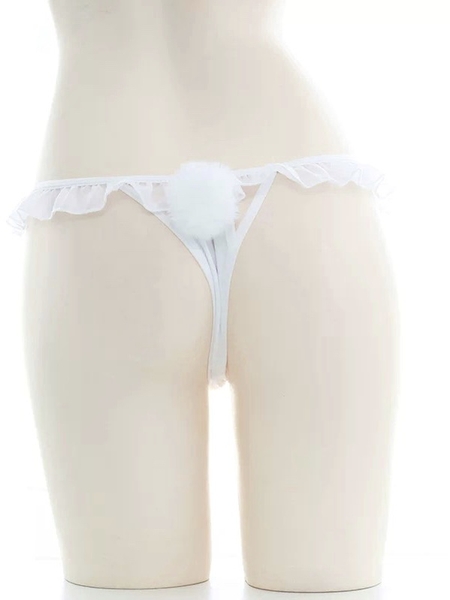 Quần lót nữ thỏ Rubijen Thong Q1587 đính kèm cục bông và hạt đáng yêu cao cấp Bralettehousevn