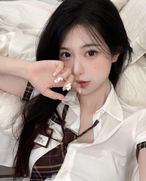 S1789 Check My Name Set đồ cosplay hóa trang nữ học sinh kèm váy và cà vạt Braletteshousevn