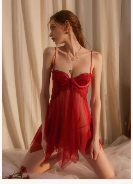 Váy ngủ voan nữ Nana Dress S1155 cài trước quyến rũ tôn dáng gợi cảm Bralettehousevn