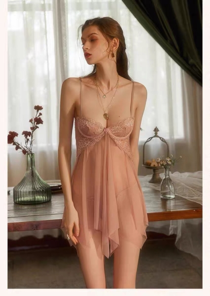 Váy ngủ voan nữ Nana Dress S1155 cài trước quyến rũ tôn dáng gợi cảm Bralettehousevn