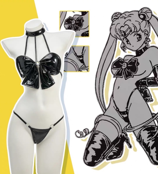 [𝐂𝐡𝐞 𝐭𝐞̂𝐧 - 🔥𝐇𝐨𝐚̉ 𝐭𝐨̂́𝐜] 𝗦𝗘𝗧 đồ lót nữ 𝗦𝟭𝟴𝟰𝟯 𝗧𝗢𝗨𝗥𝗠𝗔𝗟𝗜𝗡𝗘 phong cách thuỷ thủ da bóng gợi cảm Bralettehousevn