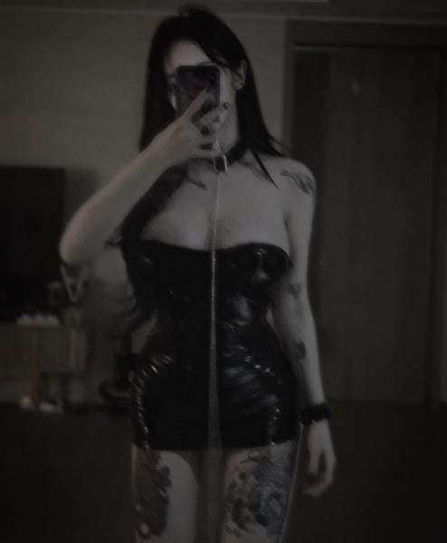 [TẶNG KÈM CHOKER] SET VÁY DA NỮ CHẤT BÓNG ÔM SÁT CƠ THỂ KHOÉT LƯNG GỢI CẢM HARDER CHARM S997 Bralettehousevn