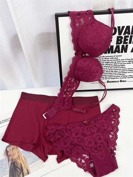 Bộ đồ lót ren nữ  Huray Set S2360 push up gợi cảm có gọng mút nâng ngực diện áo dài Bralettehousevn