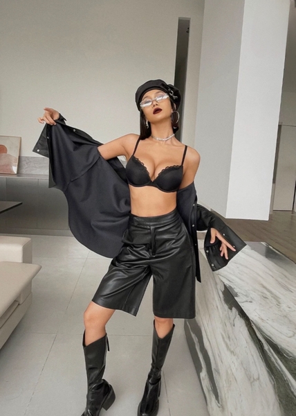 Bộ đồ lót nữ trơn Yoichi Set S1976 phối ren viền gợi cảm có gọng mút nâng ngực diện áo dài công sở Bralettehousevn