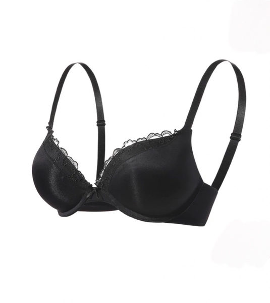 Bộ đồ lót nữ trơn Yoichi Set S1976 phối ren viền gợi cảm có gọng mút nâng ngực diện áo dài công sở Bralettehousevn