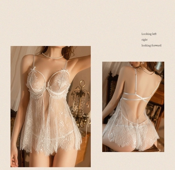 Đầm váy ngủ nữ ren Miko Dress S2016 cài trước cao cấp quyến rũ dáng ngắn Bralettehousevn