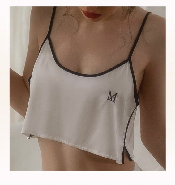 Bộ đồ ngủ satin lụa cao cấp Desire Set S2112 áo 2 dây quần short trẻ trung nữ tính Bralettehousevn