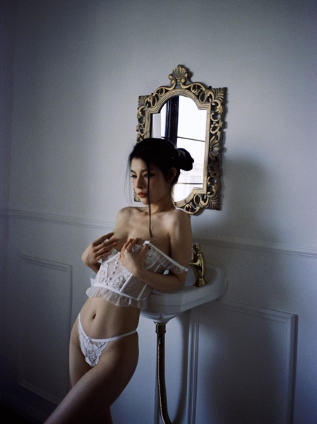 [HOT ITEM] Áo lót ren nữ có gọng không mút phong cách tiểu thư Corset Bra thiên thần Python có gọng Bralettehousevn