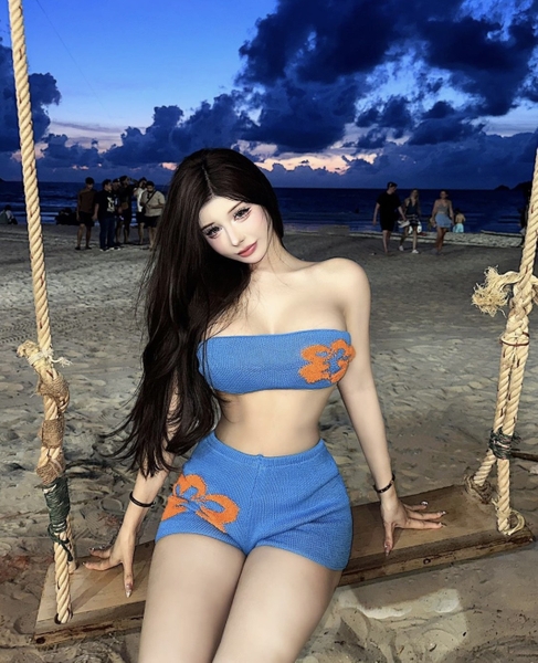 [SUMMER☀️] S2082 RUDY SET bộ đồ bikini dệt kim 2 mảnh đi biển mùa hè thời trang kèm quần short hot trend Bralettehousevn