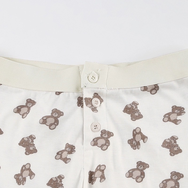 [CHE TÊN - 🔥TỐC] S2167 BEARY 𝘽𝙊𝙔𝙎𝙃𝙊𝙍𝙏 quần short cotton gấu mùa hè năng động thoáng mát loại 1 có nút Bralettehouse