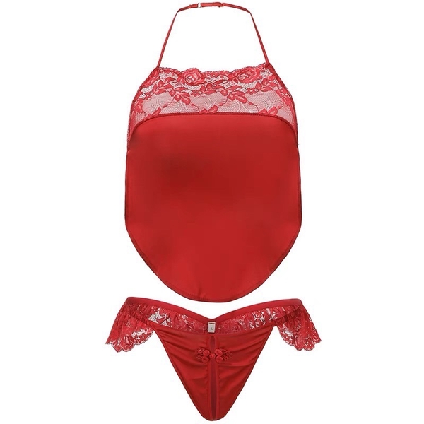 Set đồ ngủ lụa nữ dạng yếm Shanghai Romance Set S897 Bralettehousevn