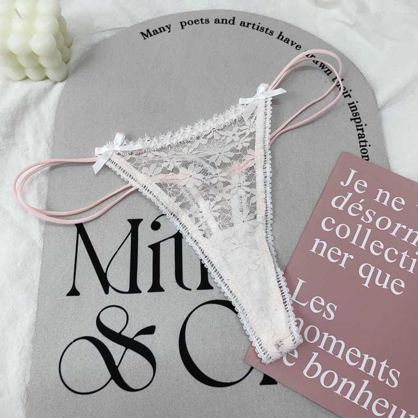 [CHE TÊN - HOẢ TỐC] Quần lọt khe Q2171 Itona Thong ren có nơ Bralettehousevn