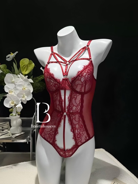 [ẢNH THẬT KHÁCH FEEDBACK]  SLYTHERIN S1314 BODYSUIT NỮ CÓ GỌNG KHÔNG ĐỆM LÓT MÚT PHỐI REN CAO CẤP GỢI CẢM Bralettehousevn