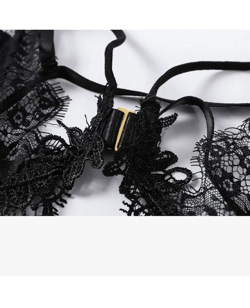 Đầm váy ngủ nữ ren Miko Dress S2016 cài trước cao cấp quyến rũ dáng ngắn Bralettehousevn