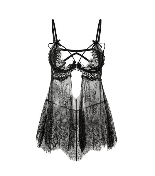 Đầm váy ngủ nữ ren Miko Dress S2016 cài trước cao cấp quyến rũ dáng ngắn Bralettehousevn