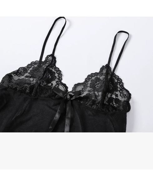 (Kèm váy ngủ) Bộ choàng ngủ voan kèm váy 𝐒𝟏𝟗𝟒𝟎 Ansia Set chất voan xuyên thấu cao cấp gợi cảm quyến rũ Bralettehousevn