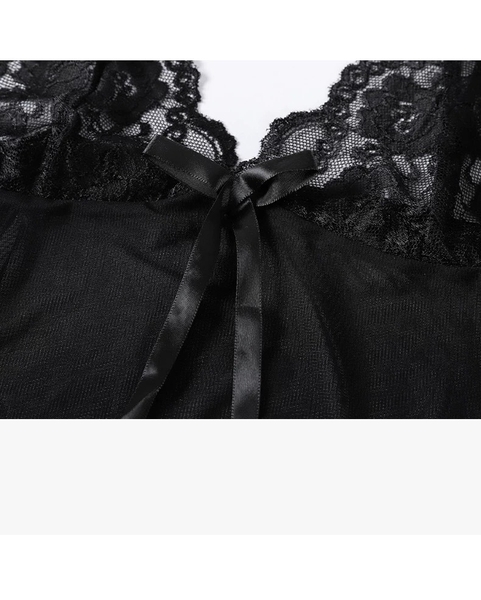 (Kèm váy ngủ) Bộ choàng ngủ voan kèm váy 𝐒𝟏𝟗𝟒𝟎 Ansia Set chất voan xuyên thấu cao cấp gợi cảm quyến rũ Bralettehousevn