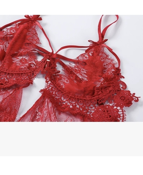 Đầm váy ngủ nữ ren Miko Dress S2016 cài trước cao cấp quyến rũ dáng ngắn Bralettehousevn