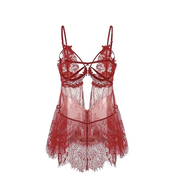 Đầm váy ngủ nữ ren Miko Dress S2016 cài trước cao cấp quyến rũ dáng ngắn Bralettehousevn