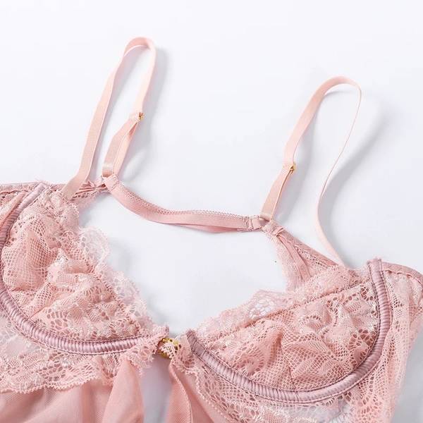 Váy ngủ voan nữ Nana Dress S1155 cài trước quyến rũ tôn dáng gợi cảm Bralettehousevn