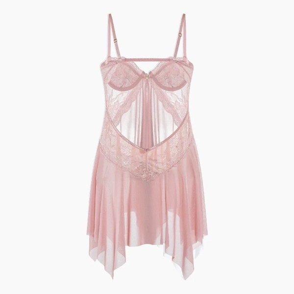 Váy ngủ voan nữ Nana Dress S1155 cài trước quyến rũ tôn dáng gợi cảm Bralettehousevn