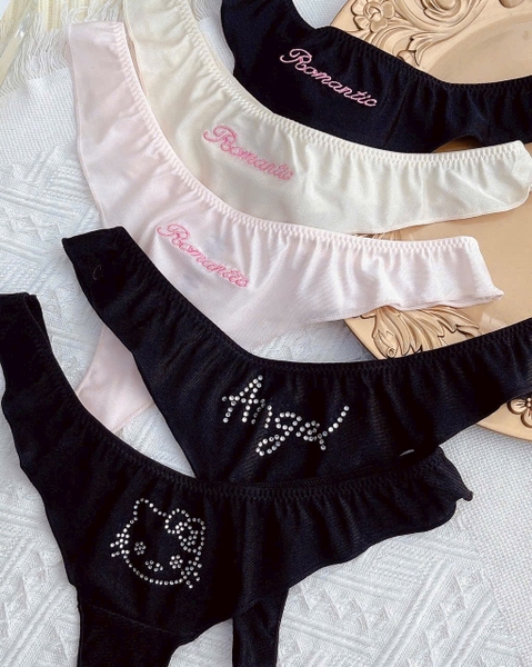 [CHE TÊN - 🔥TỐC] Quần lót nữ lọt khe Q2179 Romantic Angel Thong co giãn siêu tốt Bralettehousevn