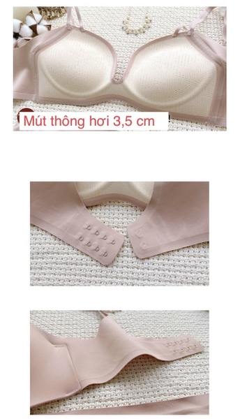 [SUPER PUSH-UP] S559 Áo lót nữ không gọng có mút siêu nâng kèm đệm thông hơi mút nâng rất tốt Braletteshousevn