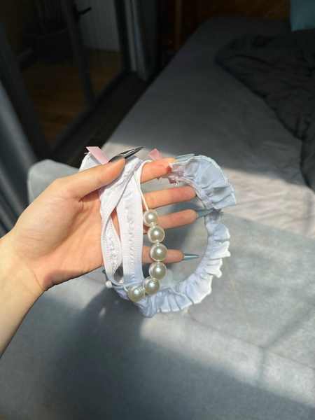 Quần lót nữ thỏ Rubijen Thong Q1587 đính kèm cục bông và hạt đáng yêu cao cấp Bralettehousevn