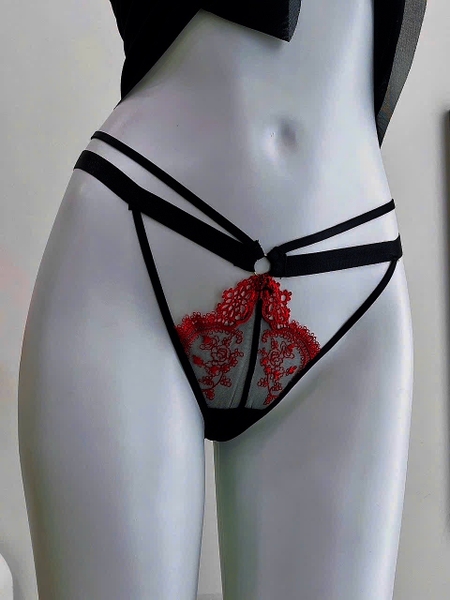 Đầm váy ngủ nữ xuyên thấu Zane Dress S2423 phối ren xẻ tà gợi cảm form ngắn quyến rũ Bralettehousevn