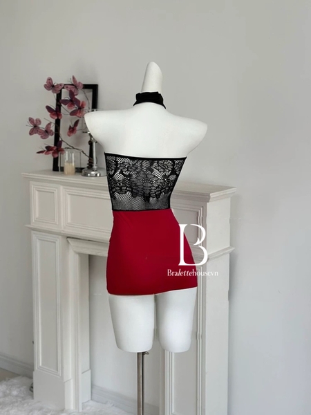 [HOISERY] Tất/vớ body nữ Sera Bodystock PK2626 kèm nơ phối màu quyến rũ tôn dáng Bralettehousevn