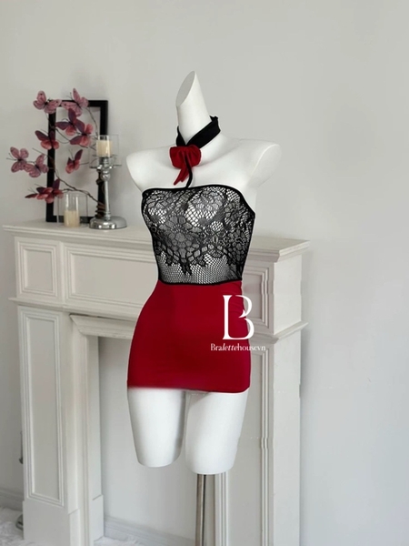 [HOISERY] Tất/vớ body nữ Sera Bodystock PK2626 kèm nơ phối màu quyến rũ tôn dáng Bralettehousevn