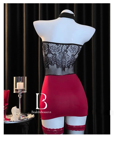 [HOISERY] Tất/vớ body nữ Sera Bodystock PK2626 kèm nơ phối màu quyến rũ tôn dáng Bralettehousevn