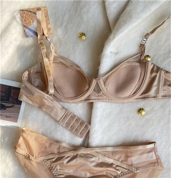 Bộ đồ lót satin Samantha Set có gọng thoải mái mềm mại mút mỏng cao cấp Bralettehousevn