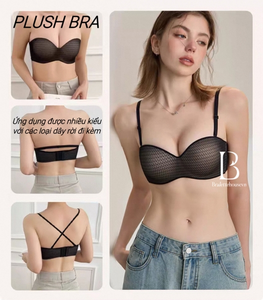 Áo lót Plush Bra S2701 cúp quây thế hệ mới nâng 3D cao cấp Bralettehousevn