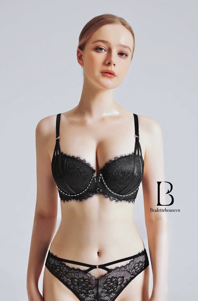 Bộ đồ lót ren push up Nyny Set S2343 có gọng mút hỗ trợ nâng đỡ vòng 1 gợi cảm cao cấp loại 1 Bralettehousevn