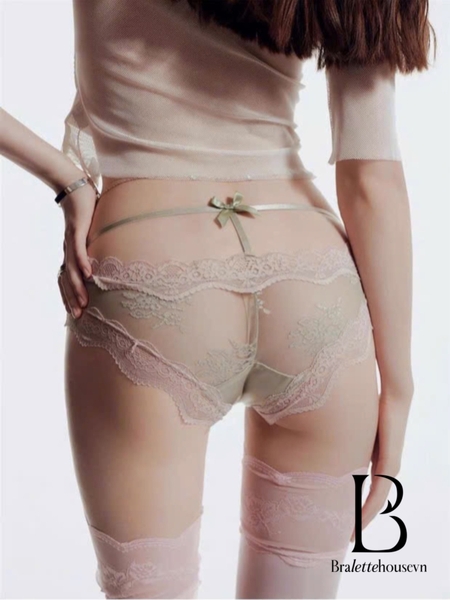 Quần lót satin Katin Panties phối ren co giãn gợi cảm Bralettehousevn