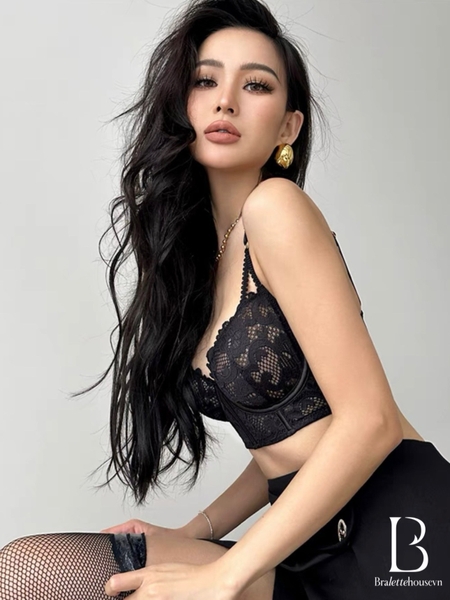 Sadie Set S2125 đồ lót nữ có gọng không mút ren cao cấp Bralettehousevn