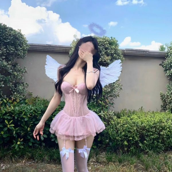 Đầm váy nữ 𝐒𝟐𝟎𝟕𝟒 𝐁𝐎𝐑𝐀 𝐂𝐎𝐑𝐒𝐄𝐓 phong cách balletcore dáng corset có xương định hình phối bèo thiên thần tiểu thư nữ tính Bralettehousevn