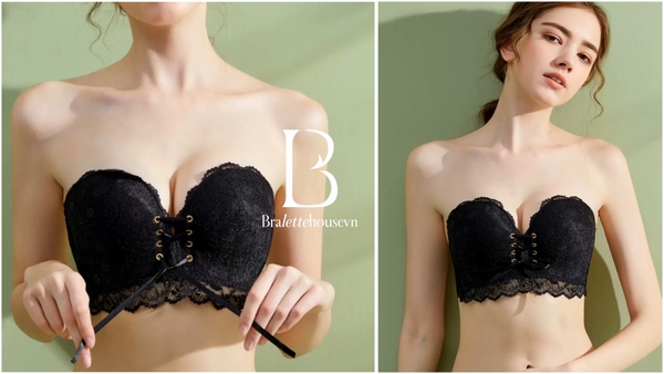 [🔥SIÊU NÂNG🔥] S2178 Rating Bra Áo lót nữ không gọng mút dày phối ren Bralettehousevn