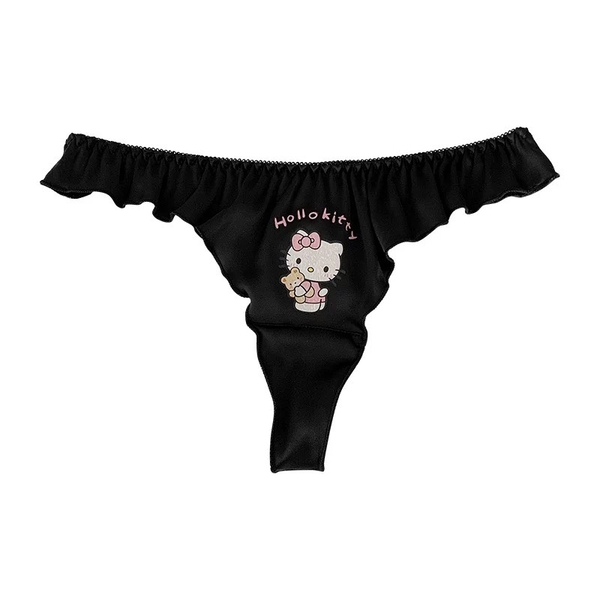 [CHE TÊN - 🔥TỐC] Quần lót nữ dễ thương Q2180 Kitty Thong chất satin lọt khe Bralettehousevn