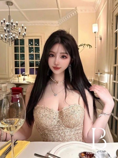 Áo corset cao cấp Click Corset S2689 đính hạt sang chảnh tiểu thư Bralettehousevn