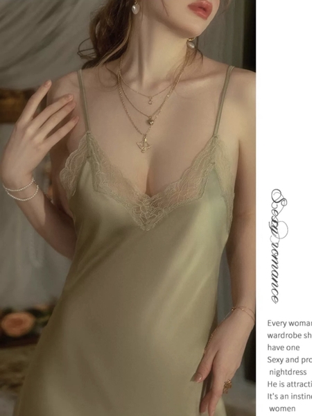 [𝐂𝐡𝐞 𝐭𝐞̂𝐧 - 🔥𝐇𝐨𝐚̉ 𝐭𝐨̂́𝐜]  S1861 SIMPLE ME DRESS đầm váy ngủ nữ lụa satin cao cấp Bralettehousevn