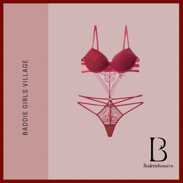 Bộ đồ liền thân có mút cao cấp Scandal Bodysuit S2385 mảng ren sang trọng gợi cảm quyến rũ Bralettehousevn