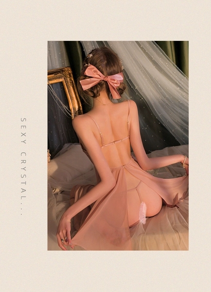 [𝗧𝗮̣̆𝗻𝗴 𝗸𝗲̀𝗺 𝗯𝗶̣𝘁 𝗺𝗮̆́𝘁🔥] S1822 CHALEE DRESS váy đầm ngủ nữ phối ren xuyên thấu gợi cảm sexy táo bạo Bralettehousevn