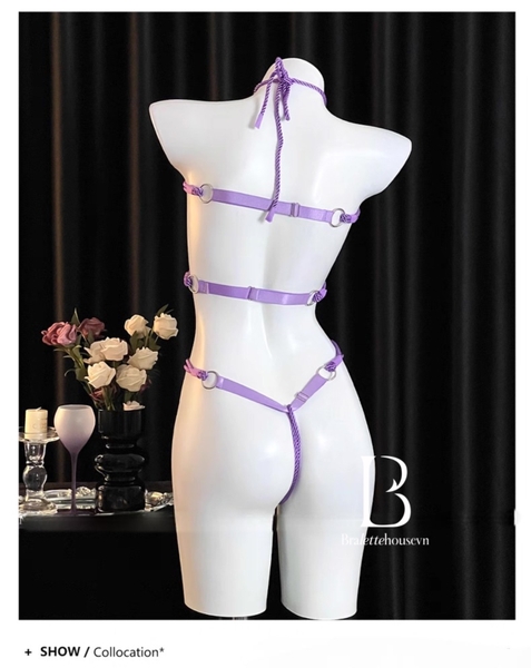 Bộ đồ dây thừng cột sẵn táo bạo gợi cảm Ropebound Bodysuit S2673 Bralettehousevn