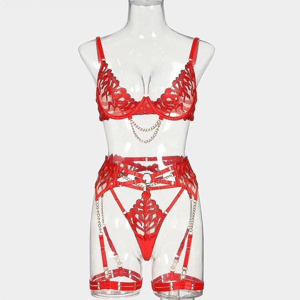 [KÈM ĐAI] Heat Set cao cấp ren phối chỉ vàng nổi bật Bralettehousevn