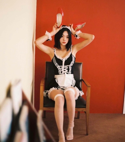 [TẶNG PHỤ KIỆN] Váy ngủ Basic maid dress S213 xoè phối ren phong cách hầu gái Bralettehousevn