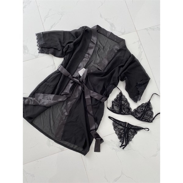 [2 in1] Set choàng kèm lingerie S322 gợi cảm quyến rũ ứng dụng cao tinh tế nữ tính Bralettehousevn