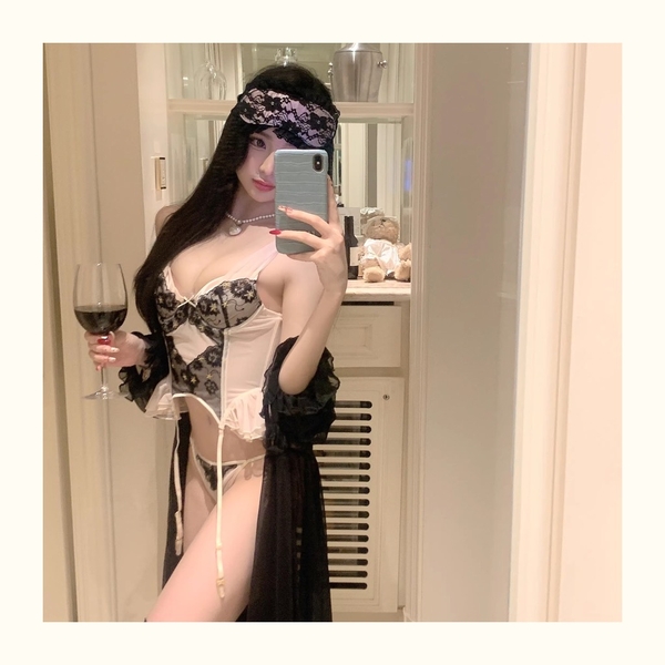 [Kèm đai eo] Bộ đồ Starlit Corset cao cấp S2271 có gọng mút đệm mỏng phong cách nàng thơ Bralettehousevn