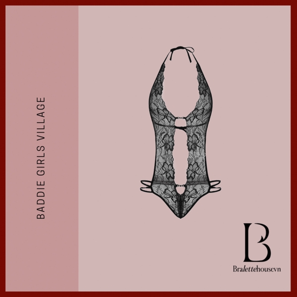 [𝐂𝐡𝐞 𝐭𝐞̂𝐧-🔥𝐡𝐨𝐚̉ 𝐭𝐨̂́𝐜] Bộ đồ liền thân S2086 RIZE BODYSUIT ren xuyên thấu Bralettehousevn